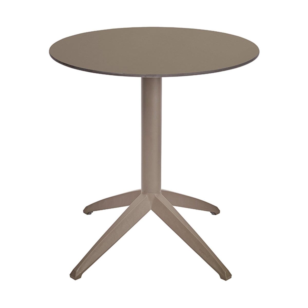 Table Quatro Fold ronde Ezpeleta structure Taupe, plateau Taupe