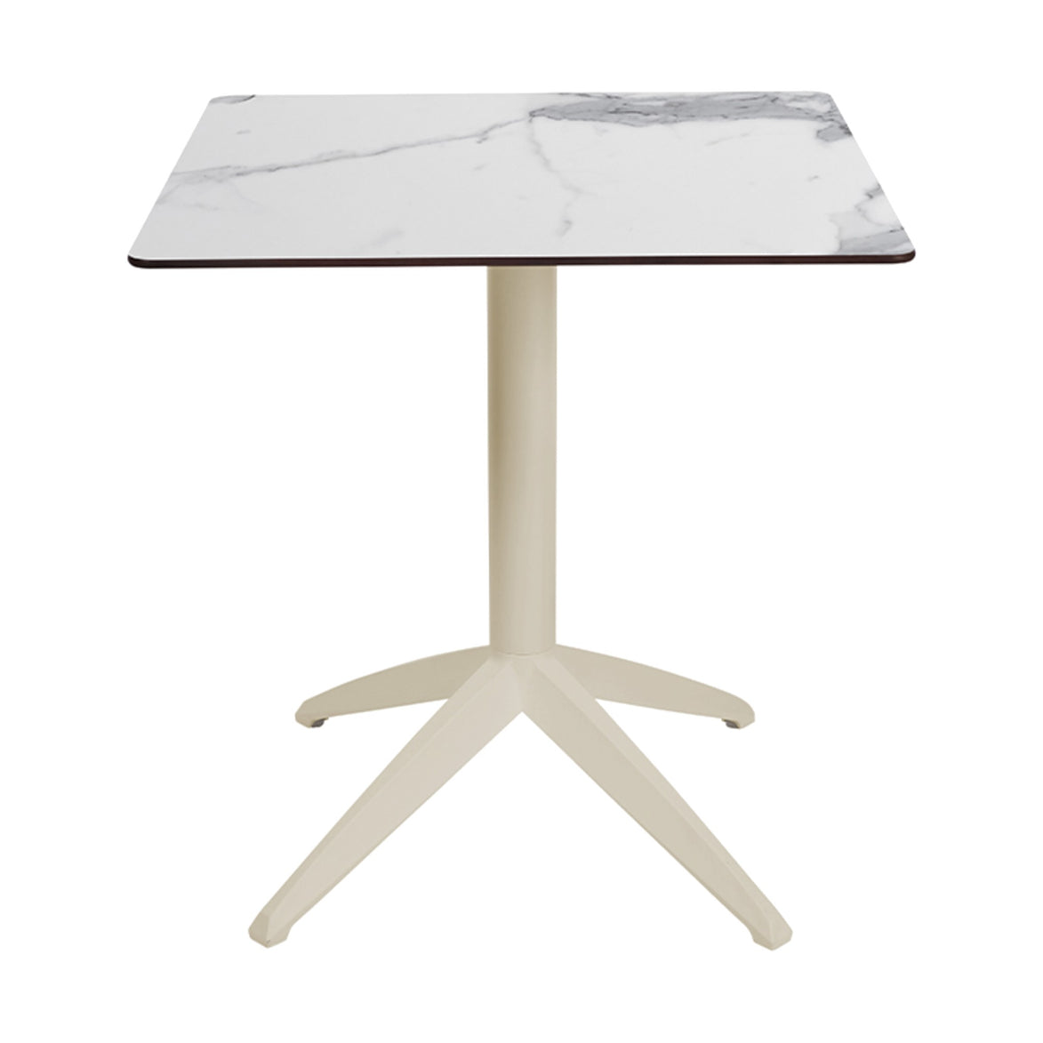 Table Quatro Fold Ezpeleta structure Sand, plateau Marbre blanc