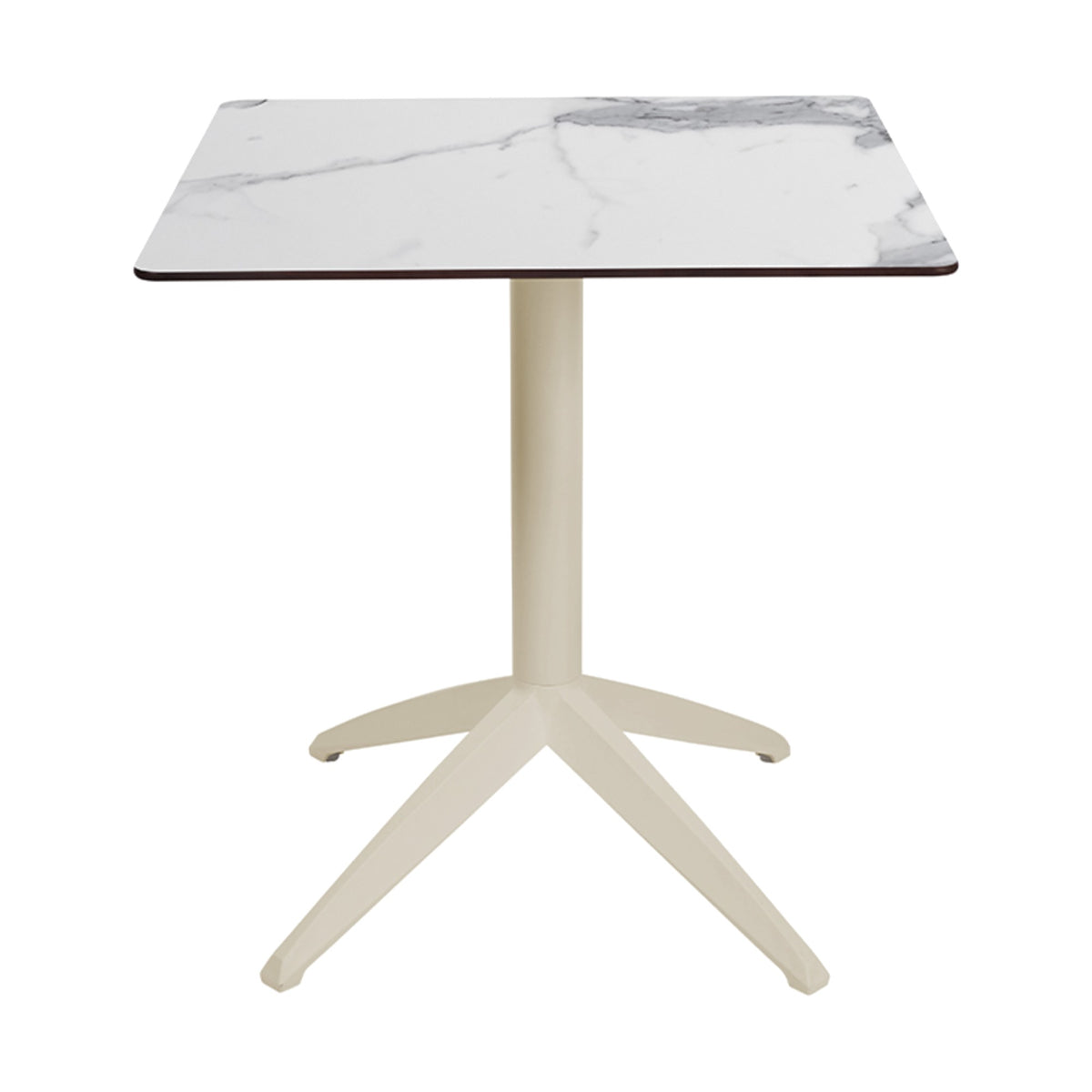 Table Quatro Fold Ezpeleta structure Sand, plateau Marbre blanc