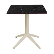 Table Quatro Fold Ezpeleta structure Sand, plateau Marbre noir