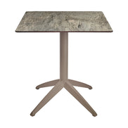 Table Quatro Fold Ezpeleta structure Taupe, plateau Stone