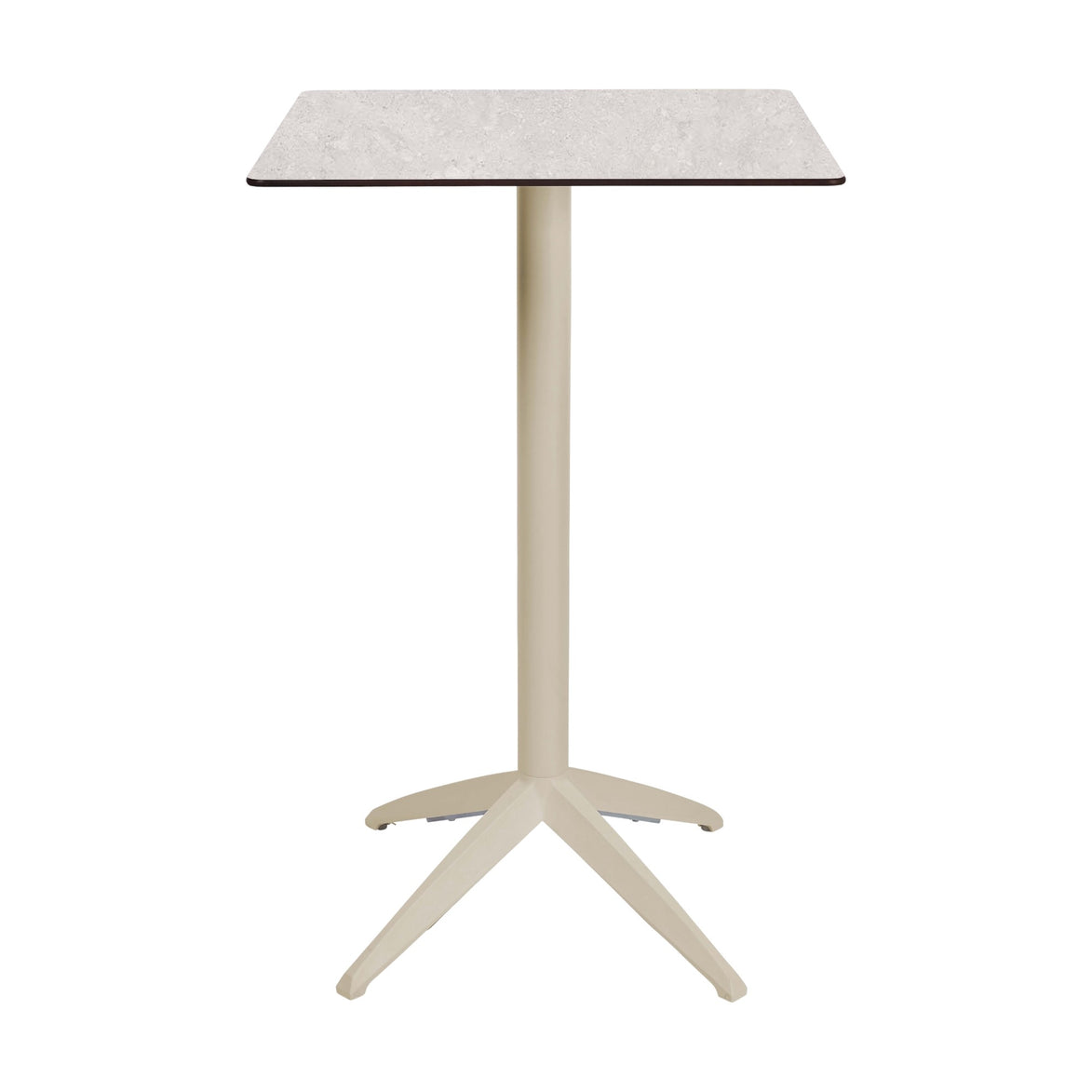 Table haute Quatro High Fix Ezpeleta, structure sand, plateau minéral