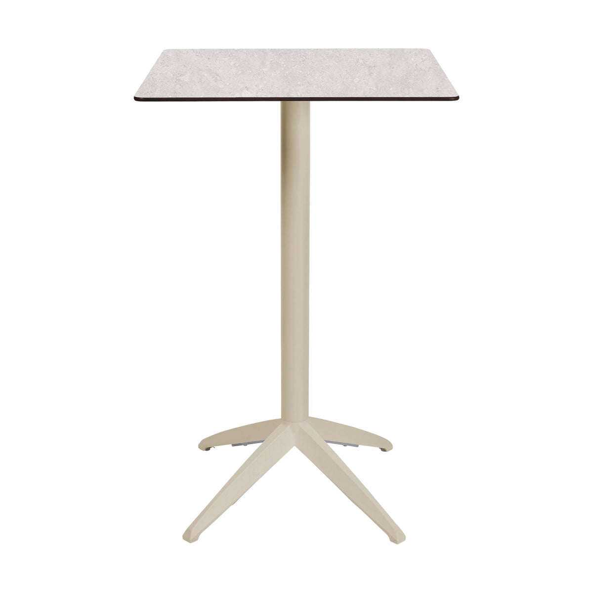 Table haute Quatro High Fix Ezpeleta, structure sand, plateau minéral