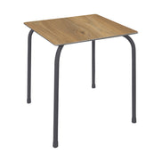 Table Rodas Ezpeleta, structure anthracite, plateau chêne foncé