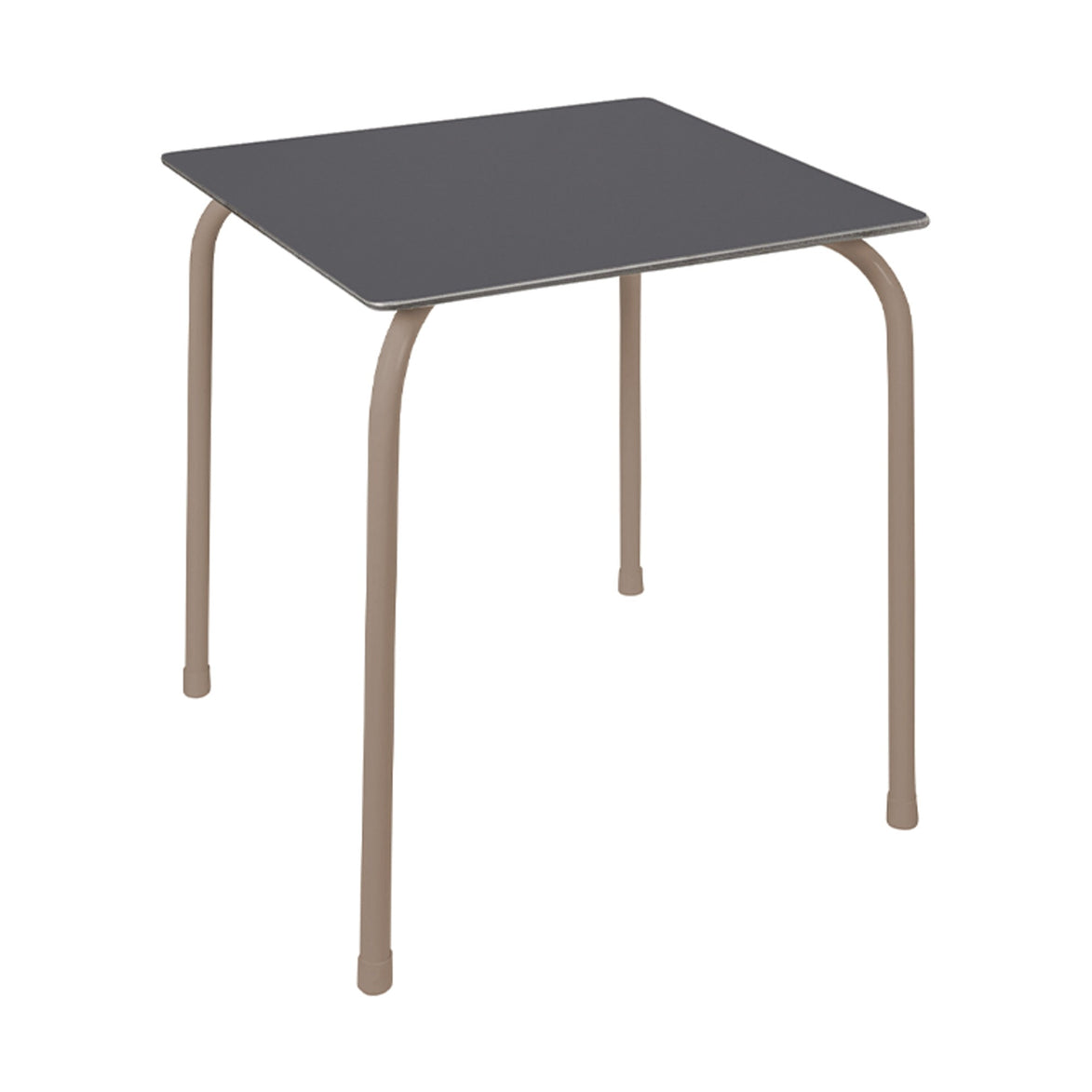 Table Rodas Ezpeleta, structure taupe, plateau anthracite