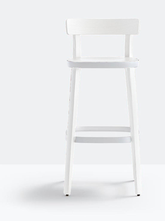 Tabouret de bar Folk 2937 Pedrali, frêne Blanc BI