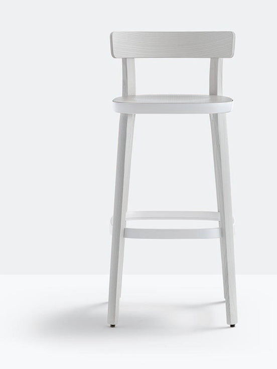 Tabouret de bar Folk 2937 Pedrali, frêne Gris clair GC