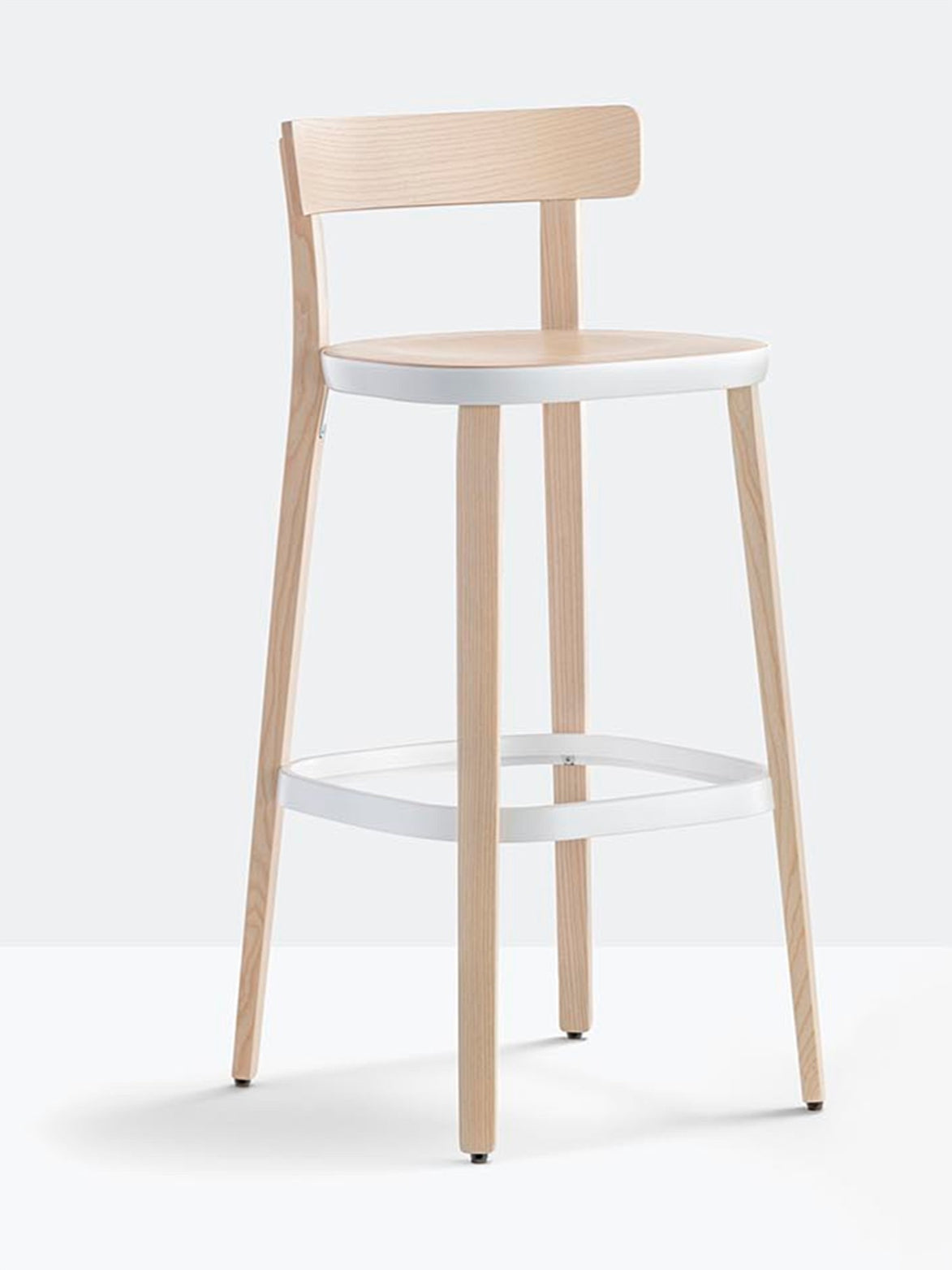 Tabouret de bar Folk vue de trois quarts