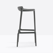 Tabouret de bar Happy gris anthracite vue de profil