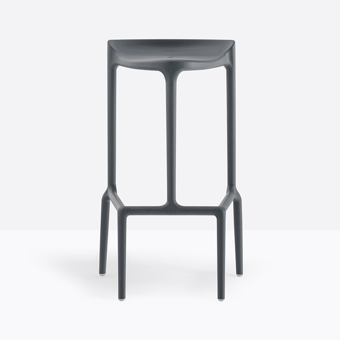 Tabouret de bar Happy Pedrali gris anthracite