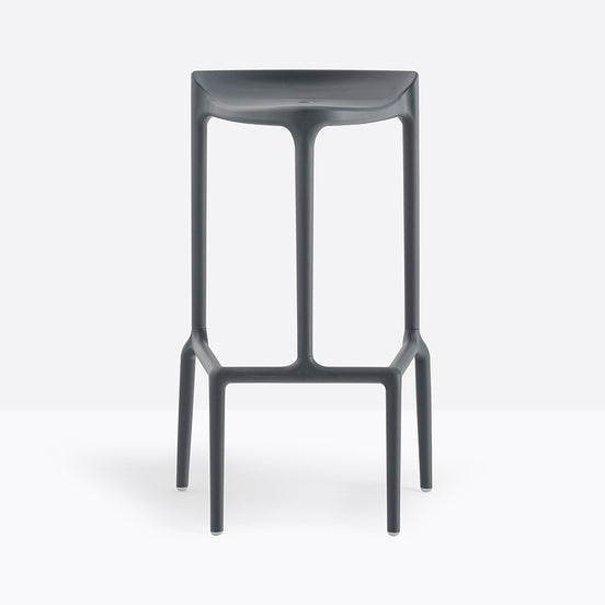 Tabouret de bar Happy Pedrali gris anthracite