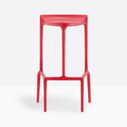 Tabouret de bar Happy Pedrali rouge
