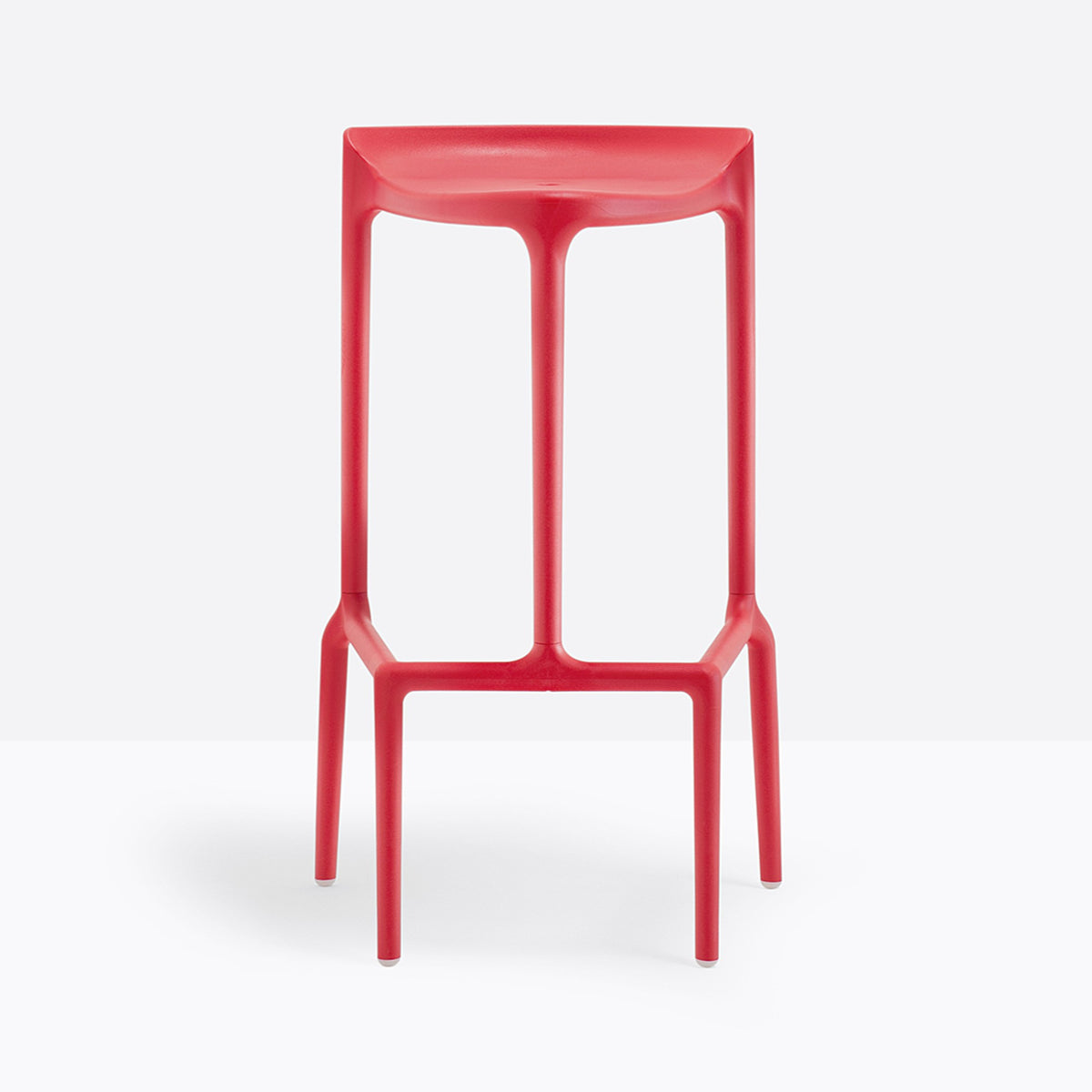 Tabouret de bar Happy Pedrali rouge