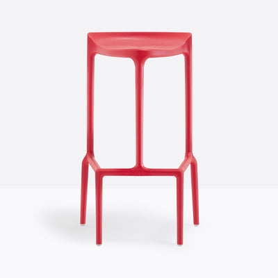 Tabouret de bar Happy Pedrali rouge