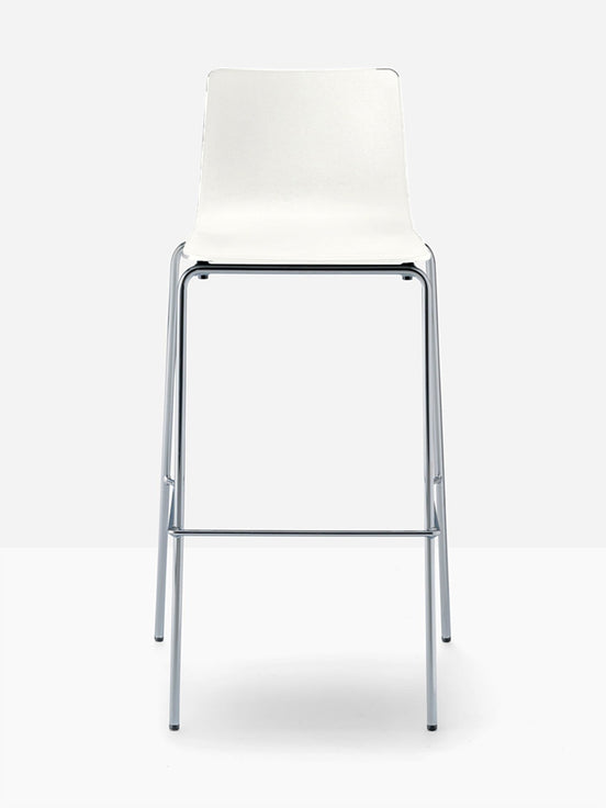 Tabouret de bar Inga 5607 Pedrali, coque Blanc BI