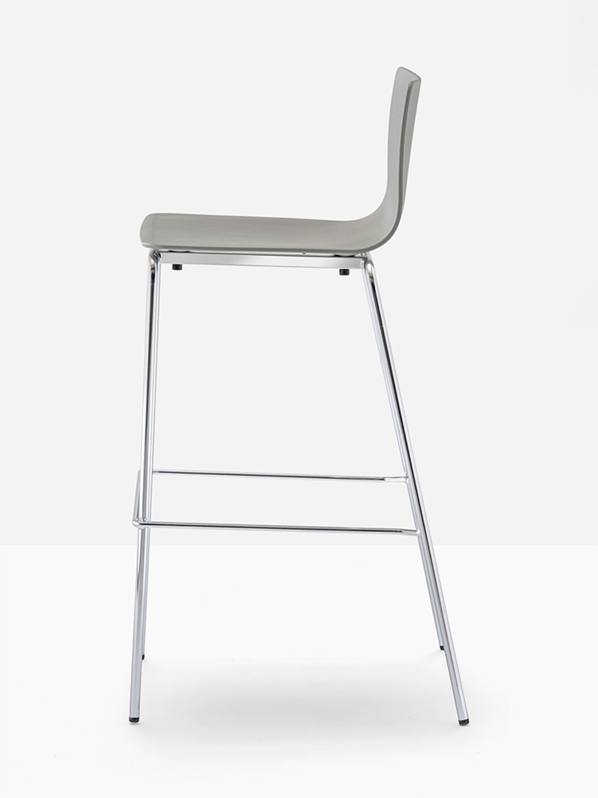 Tabouret de bar Inga gris vue de profil