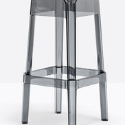 Tabouret de bar Rubik fumé vue de trois quarts
