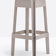 Tabouret de bar Rubik sable vue de trois quarts