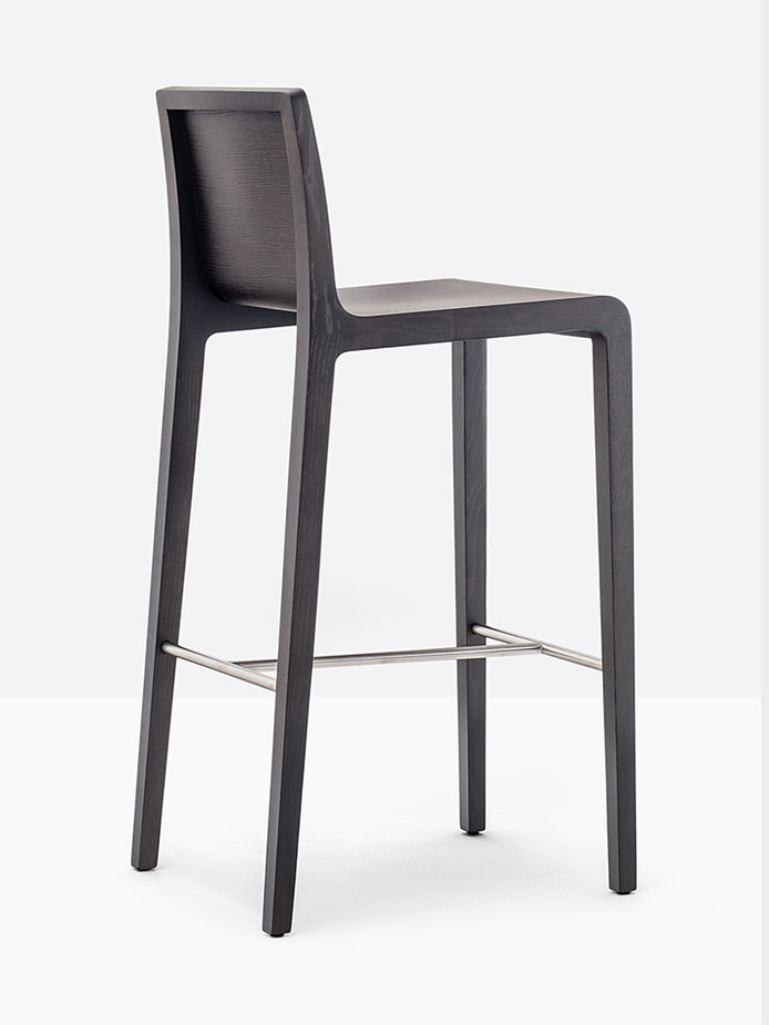 Tabouret de bar Young Pedrali chêne wengé
