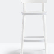 Tabouret de comptoir Folk 2936 Pedrali, frêne Blanc BI