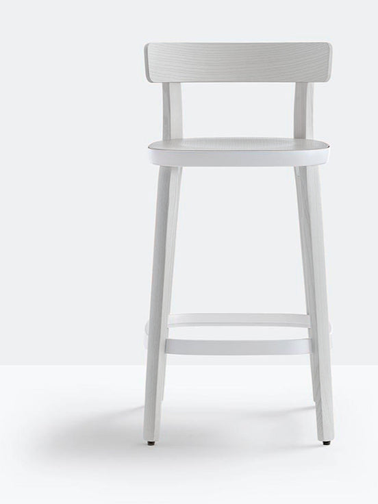 Tabouret de comptoir Folk 2936 Pedrali, frêne Gris clair GC