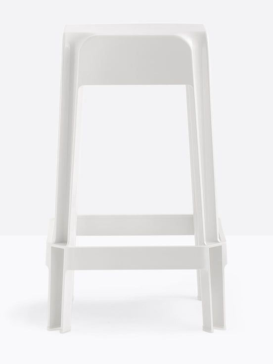 Tabouret de comptoir Rubik Pedrali blanc