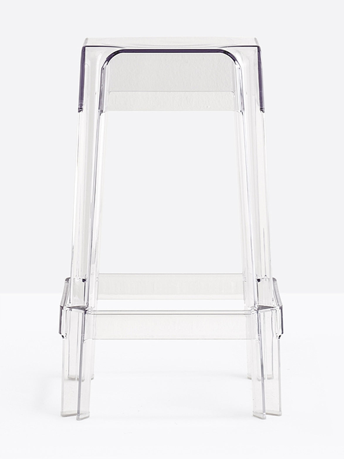 Tabouret de comptoir Rubik transparent