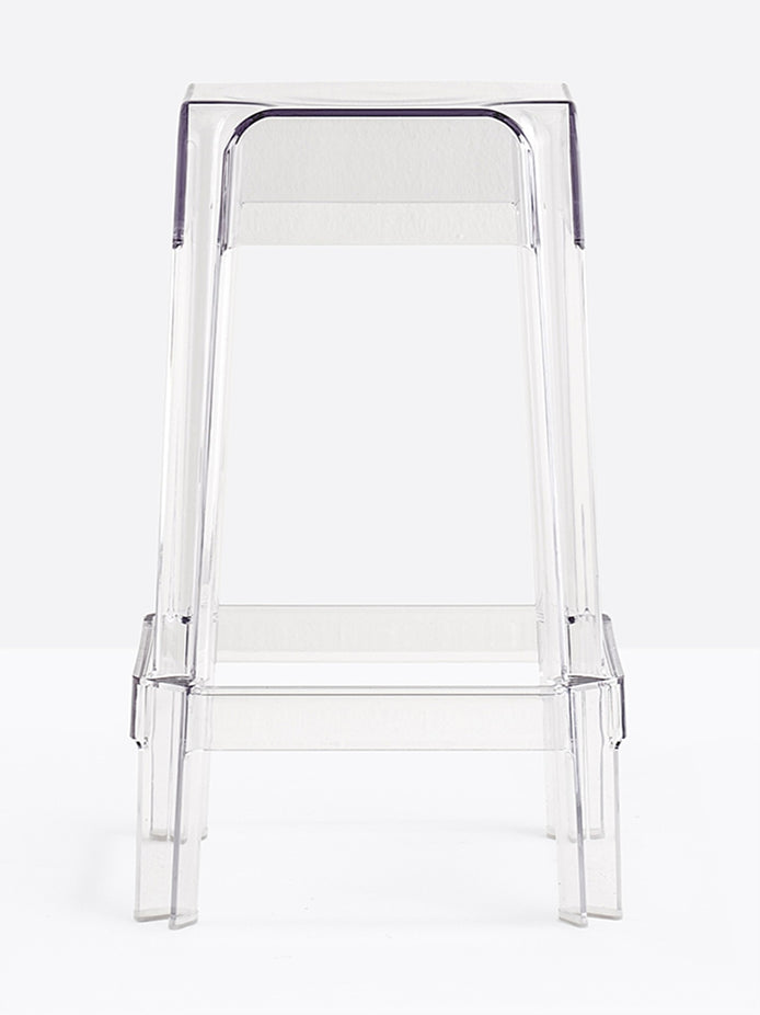 Tabouret de comptoir Rubik transparent