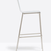 Tabouret Kuadra Pedrali, coque blanche