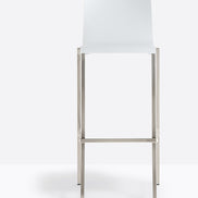 Tabouret Kuadra Pedrali, coque blanche
