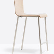 Tabouret Kuadra Pedrali, bois chêne blanchi