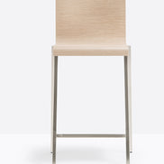 Tabouret Kuadra Pedrali, bois chêne blanchi