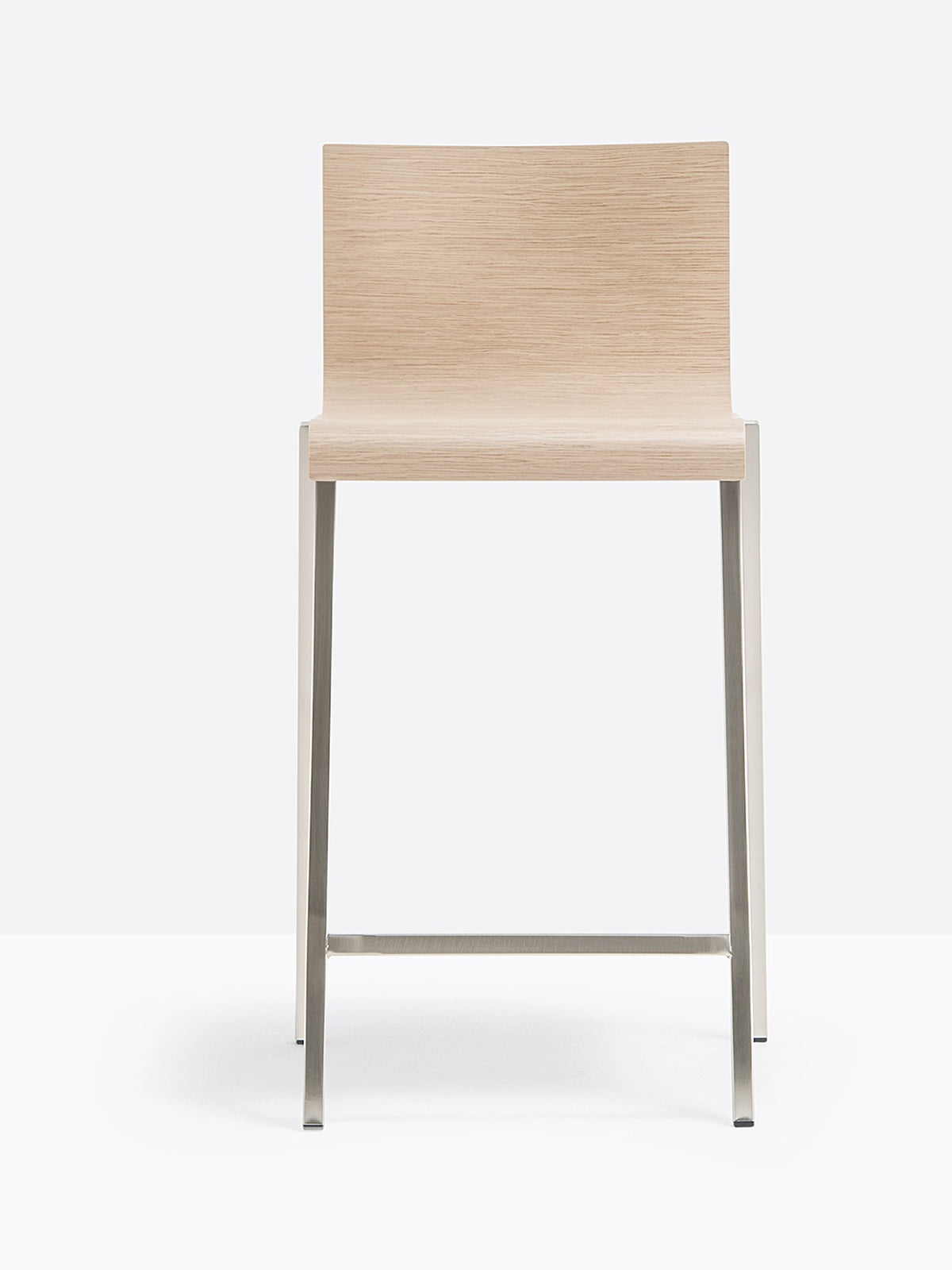 Tabouret Kuadra Pedrali, bois chêne blanchi