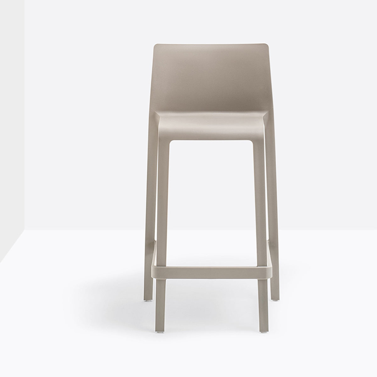 Tabouret de bar Volt Pedrali beige assise 66 cm