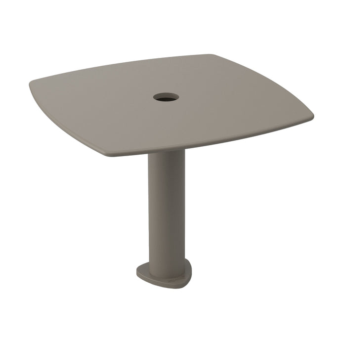 Table basse Tee pour pied de parasol Ezpeleta taupe