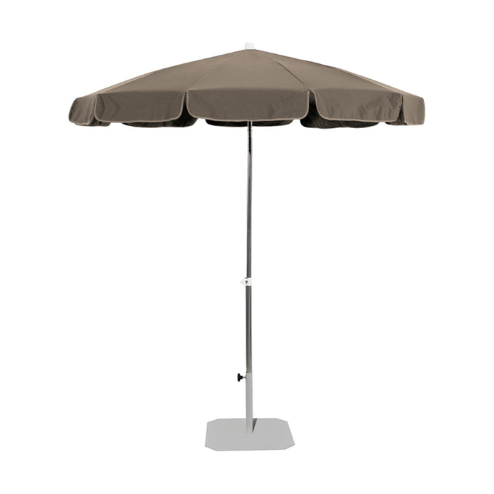 Parasol Tenerife Ø 200 cm Ezpeleta, toile taupe