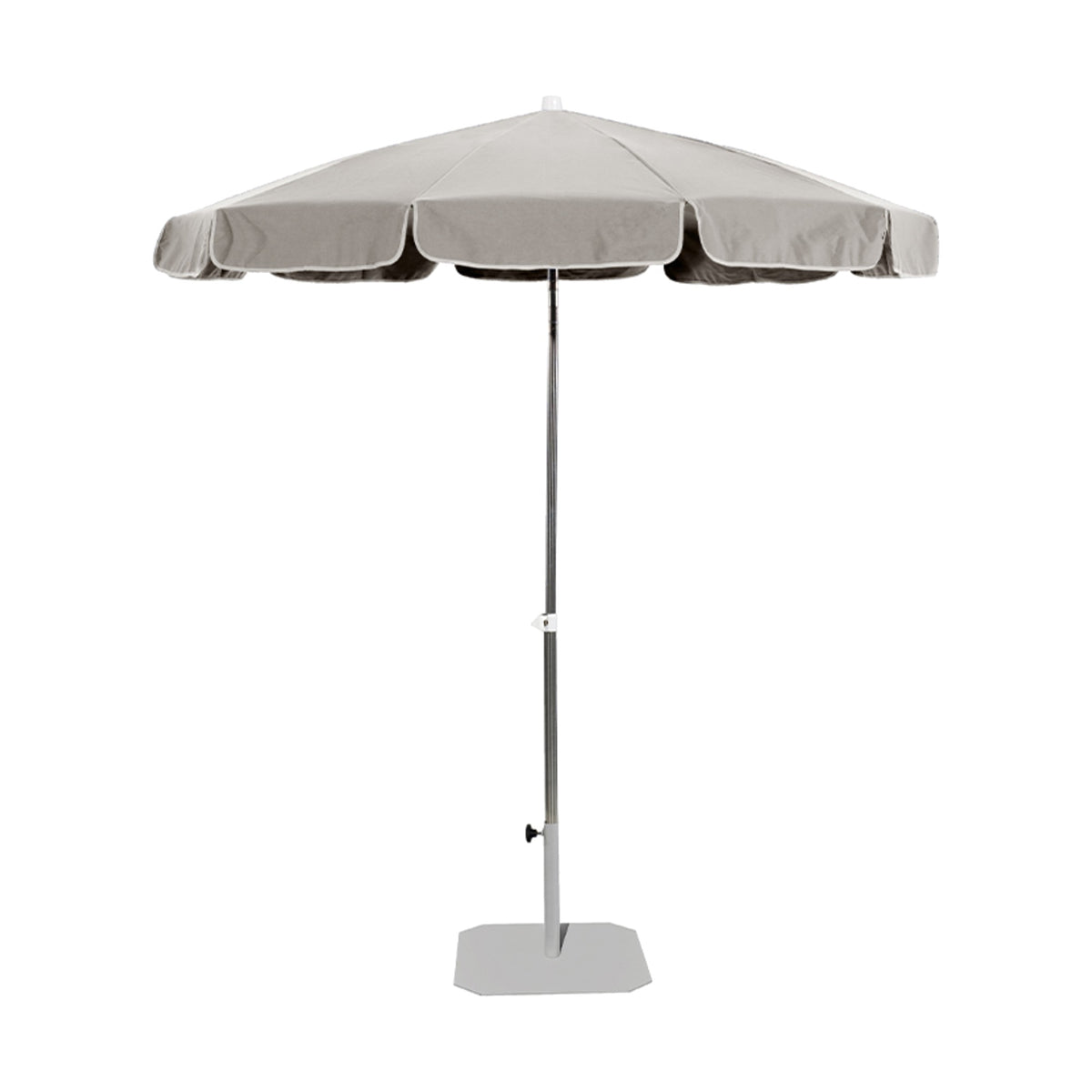 Parasol Tenerife Ø 200 cm Ezpeleta, toile sable
