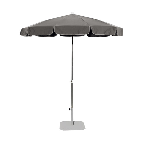 Parasol Tenerife Ø 200 cm Ezpeleta, toile anthracite