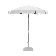 Parasol Tenerife Ø 200 cm Ezpeleta, toile blanche
