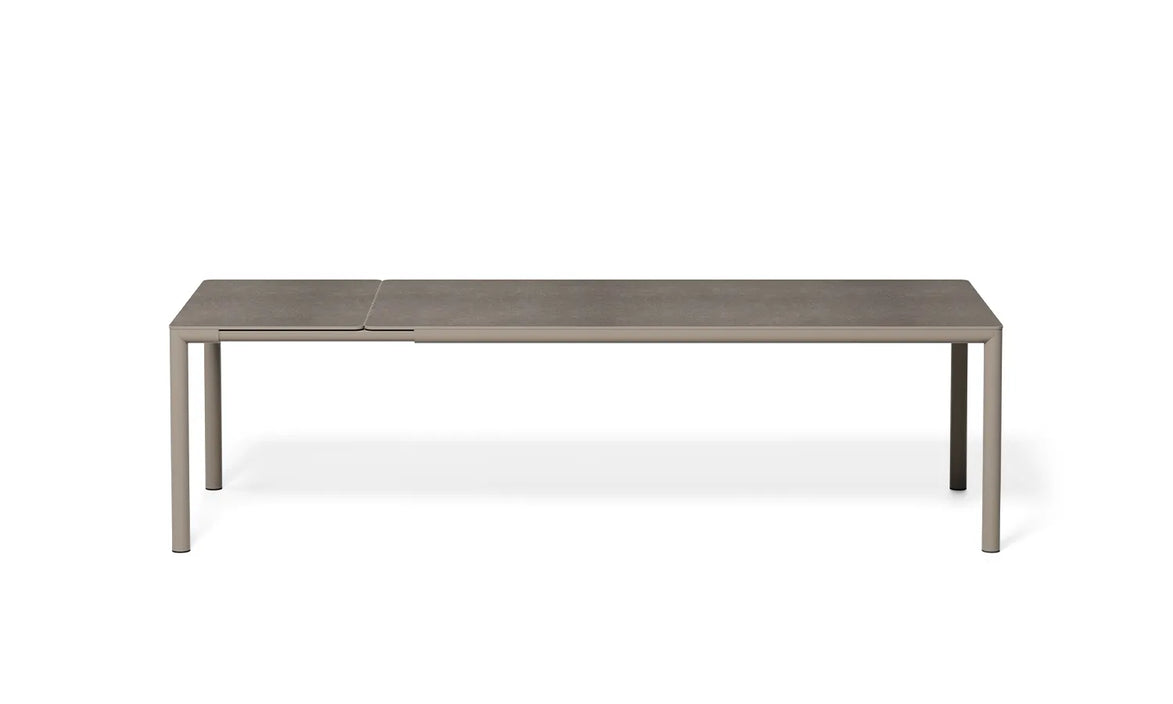 Table extensible Tevere stratifié Nardi – coloris gris tourterelle – 211/275