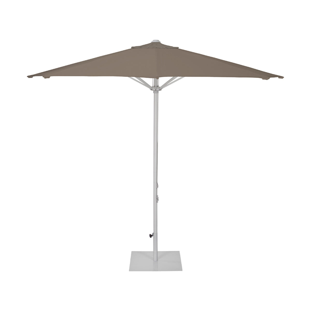 Parasol Vigo Ø 300 cm Ezpeleta, toile taupe
