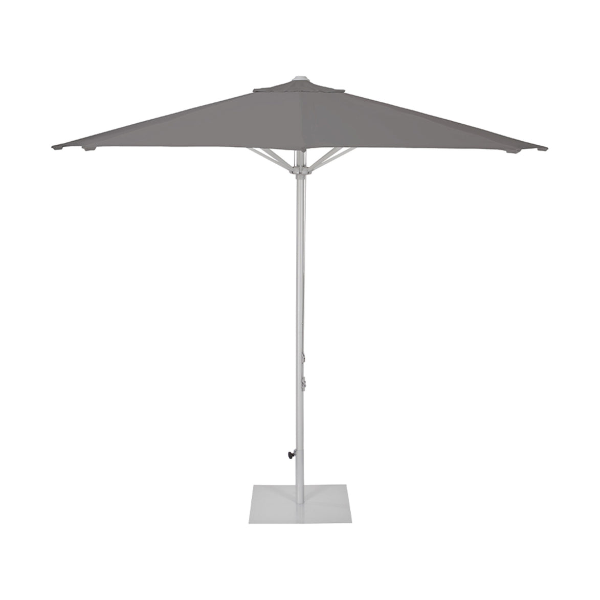Parasol Vigo Ø 300 cm Ezpeleta, toile anthracite