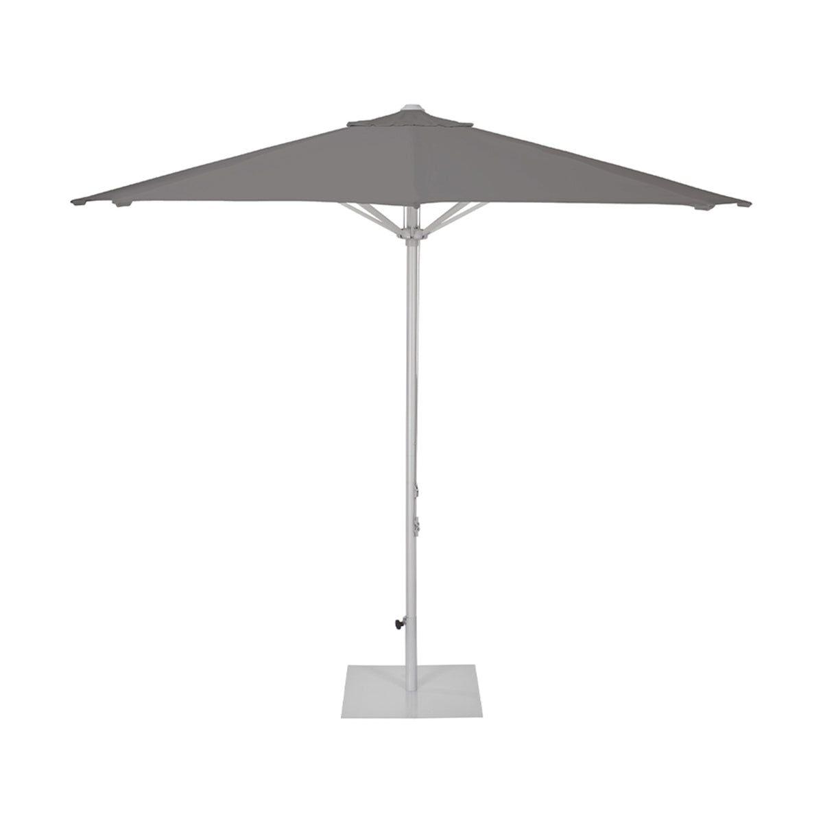 Parasol Vigo Ø 300 cm Ezpeleta, toile anthracite