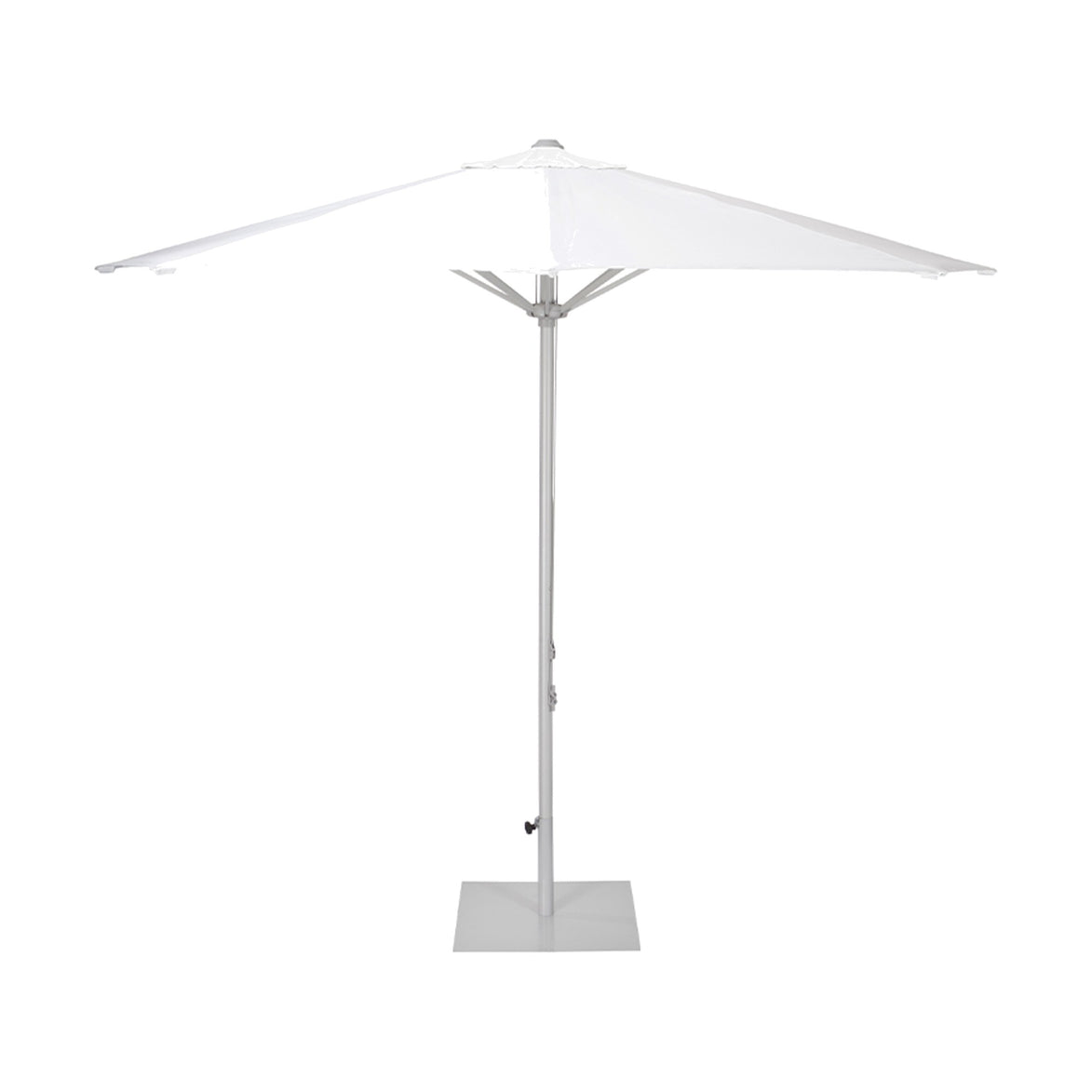Parasol Vigo Ø 300 cm Ezpeleta, toile blanche