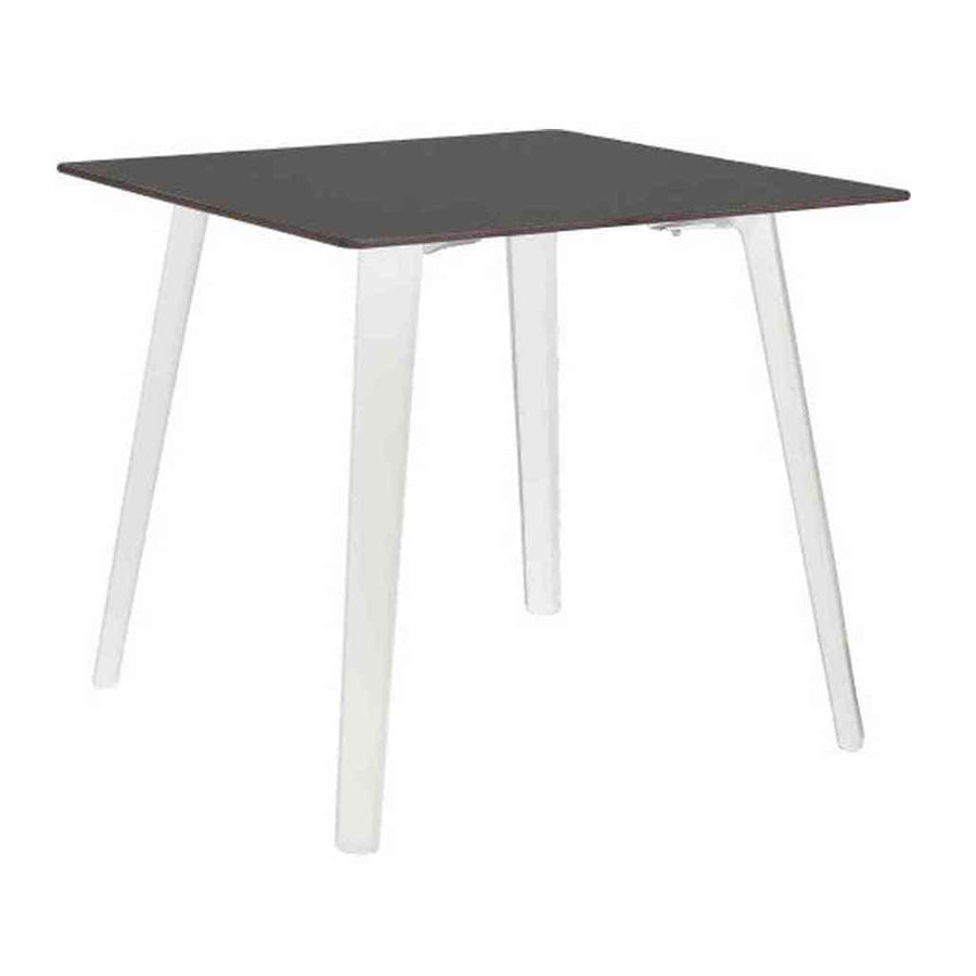 Table Unna — table de terrasse à piètement résine et plateau compact haute densité