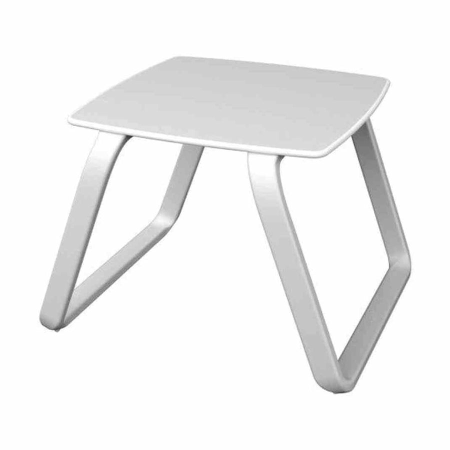 Vila Table — table d'appoint de bord de piscine à plateau compact empilable